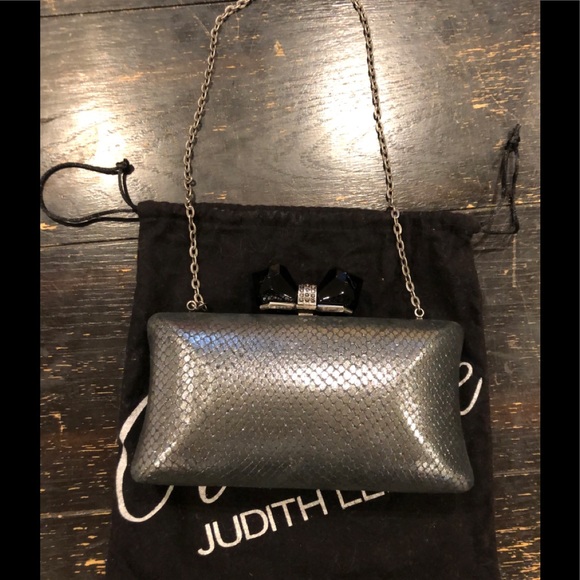 Judith Leiber Handbags - Judith Lieber/Overture/Grey/With Black Bow